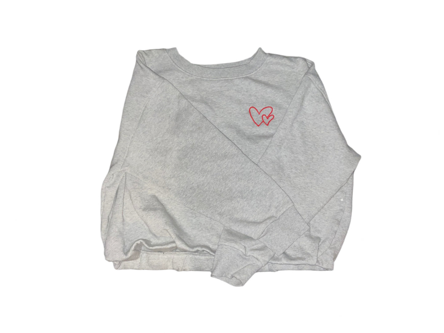 Gray heart sweatshirt