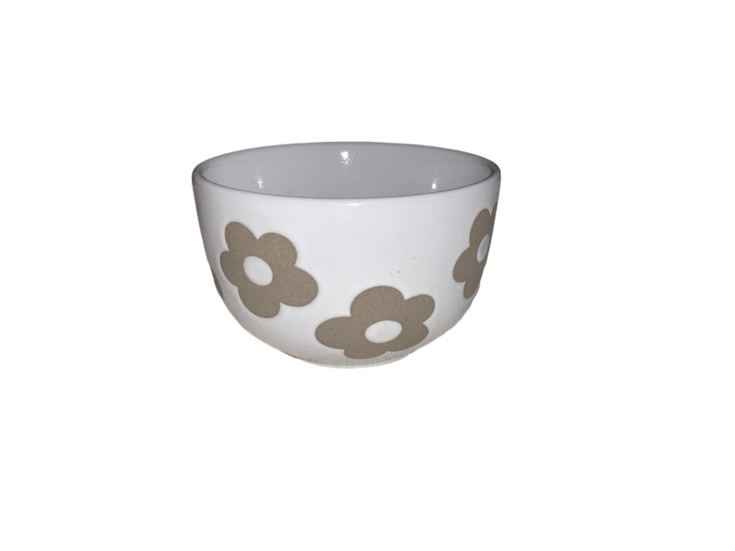 White bowl with flowers