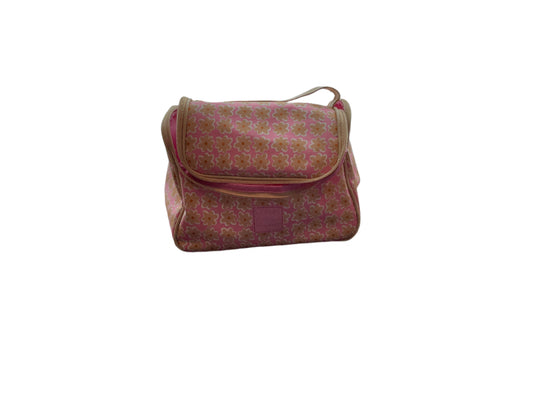 Tender Love+Carry Pink And Cream Floral Toiletry Bag