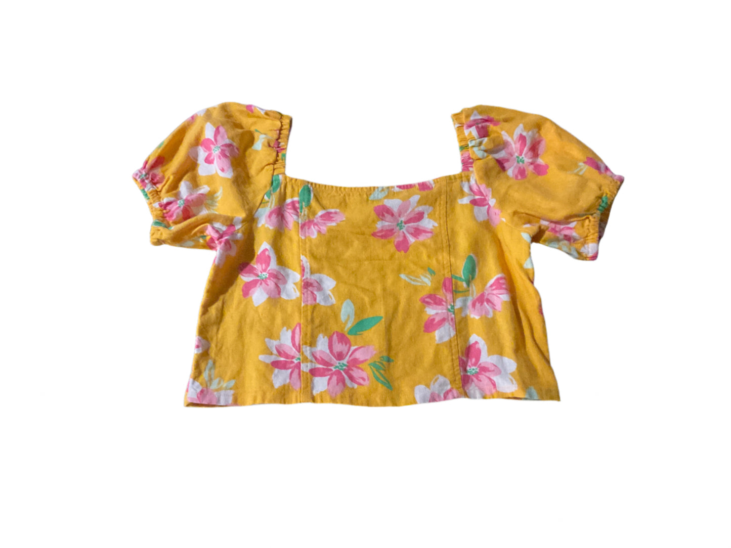 Yellow Floral Old Navy kids Shirt