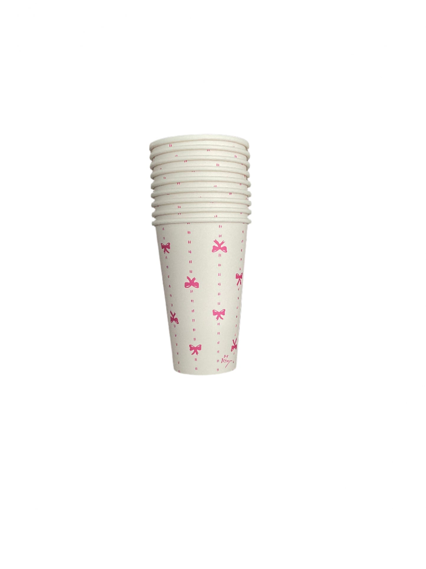 Xox Betsey Bow Disposable Coffee Cups