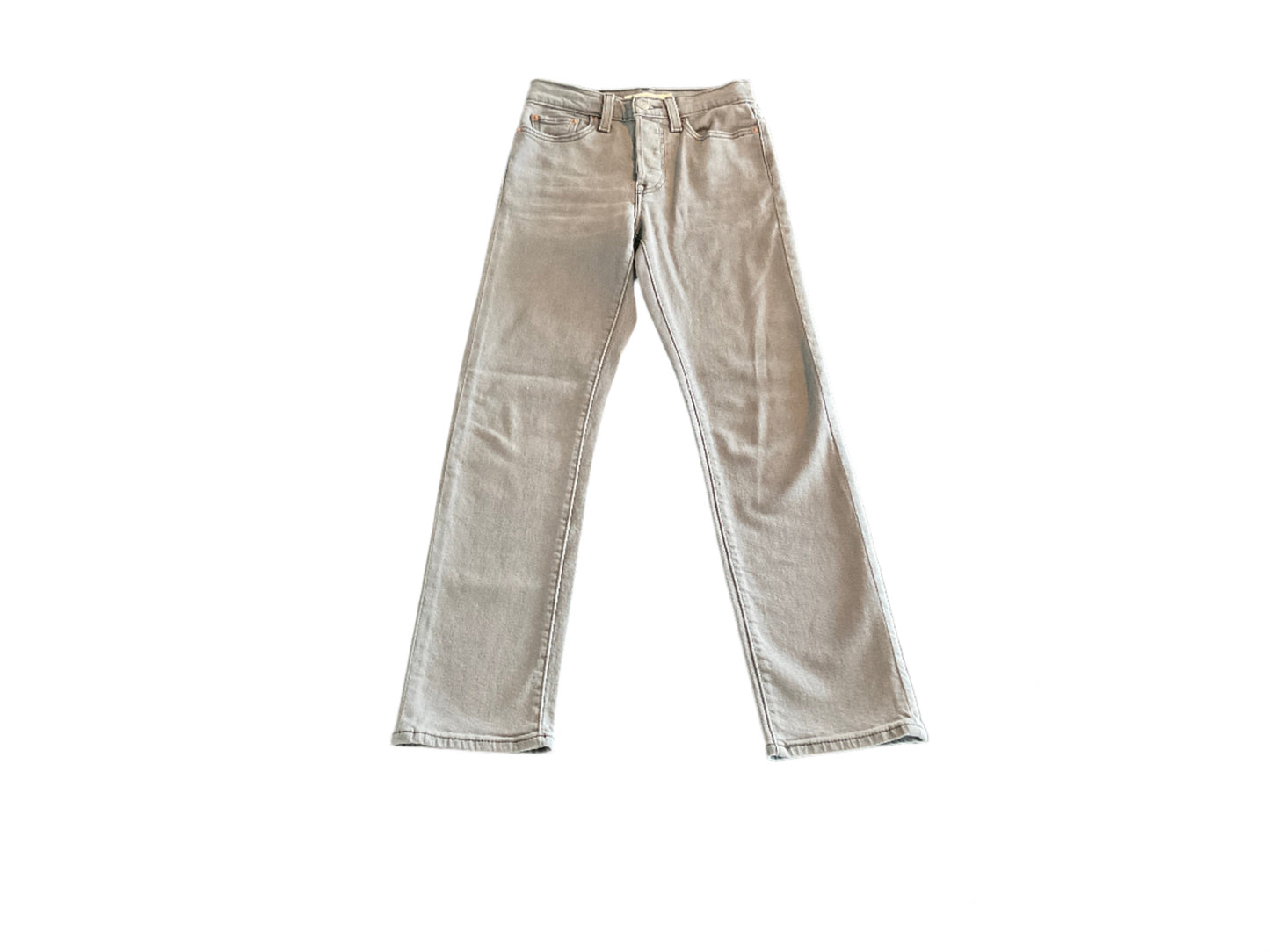 Levi Wedgie Straight Gray Jeans