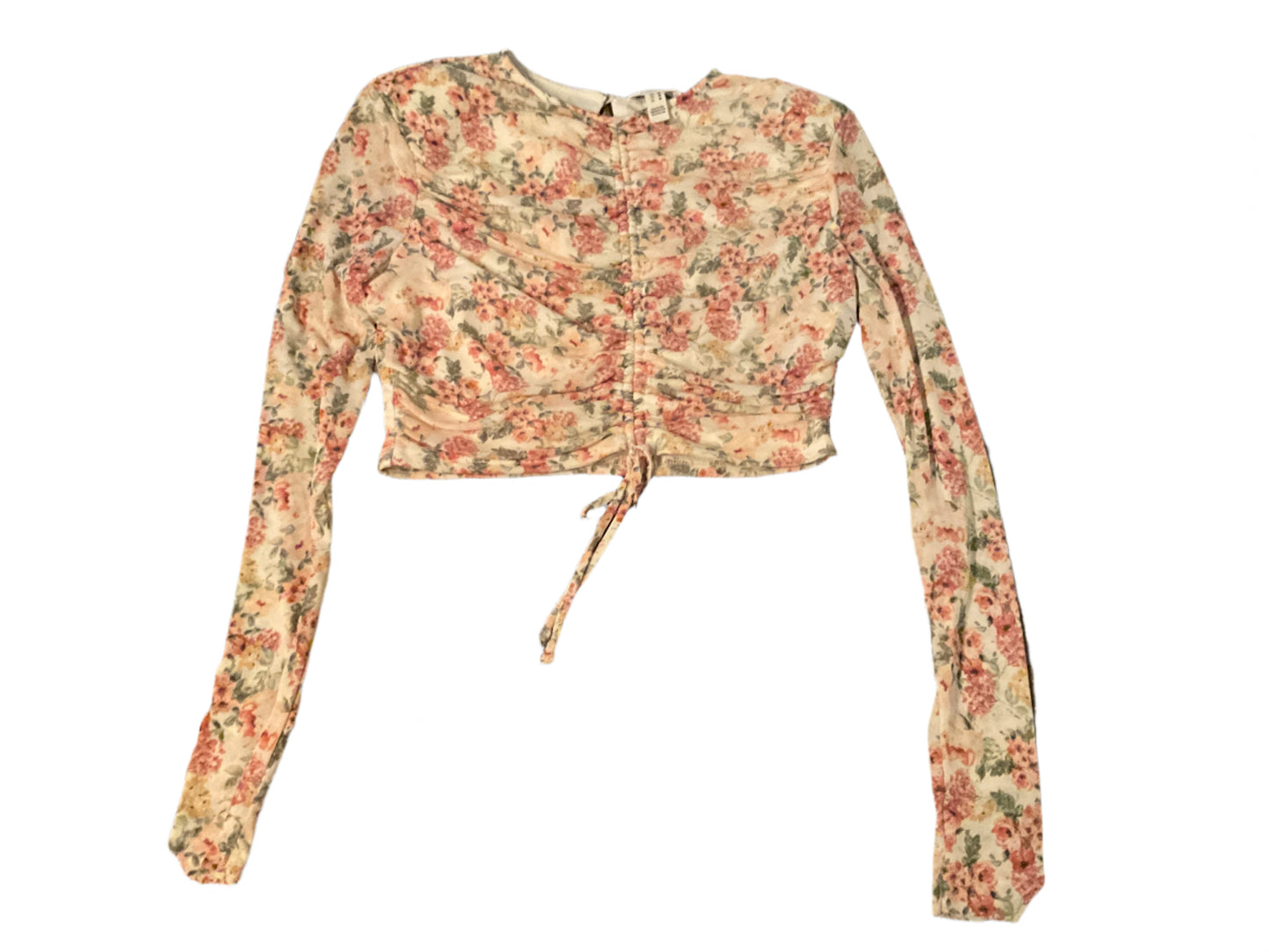 White floral long sleeve