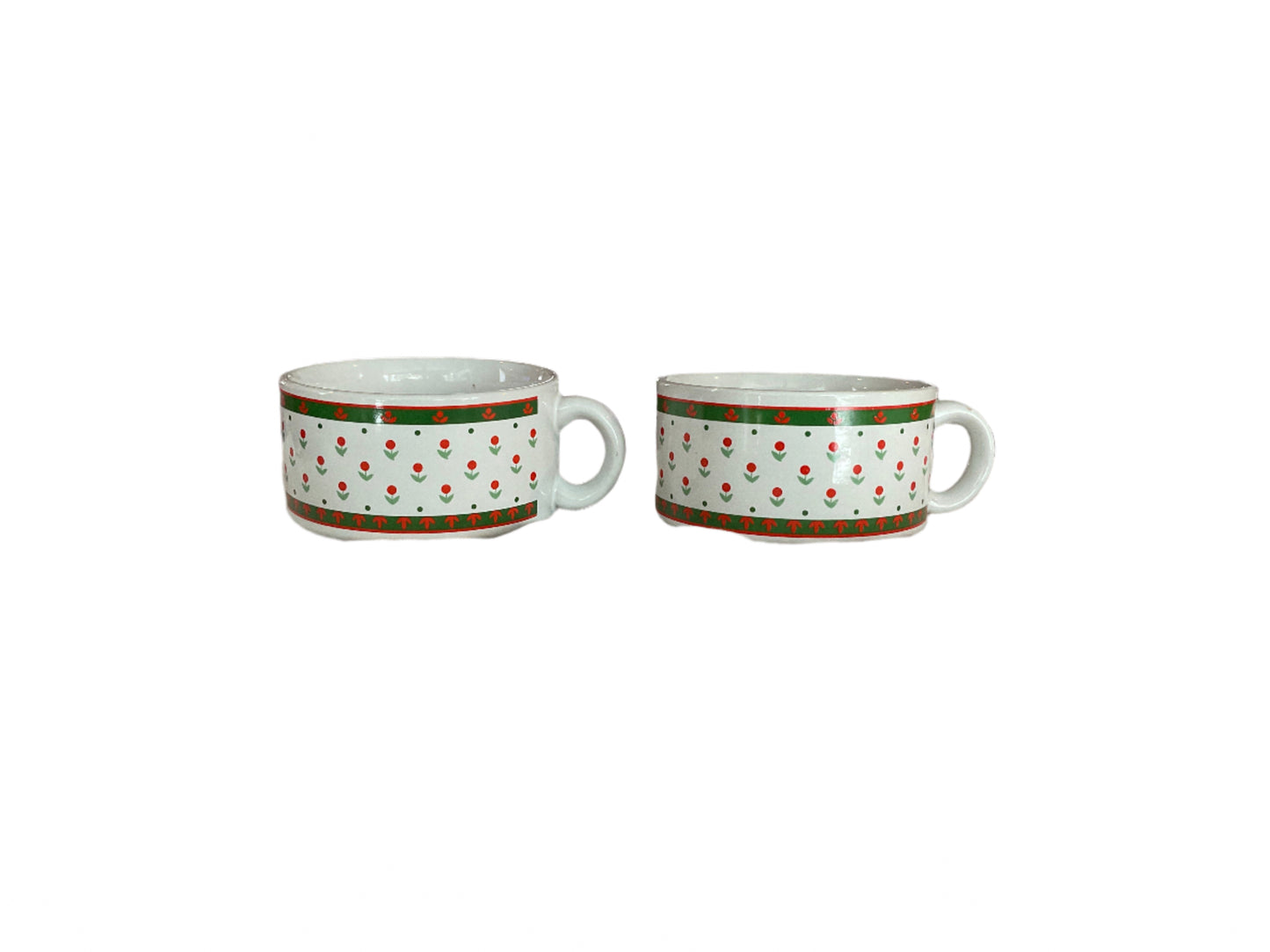 Red And Green Soup Cups