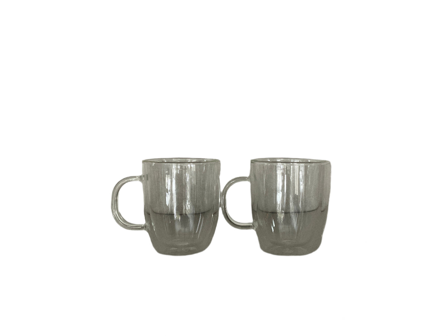 2 Clear Mug Set